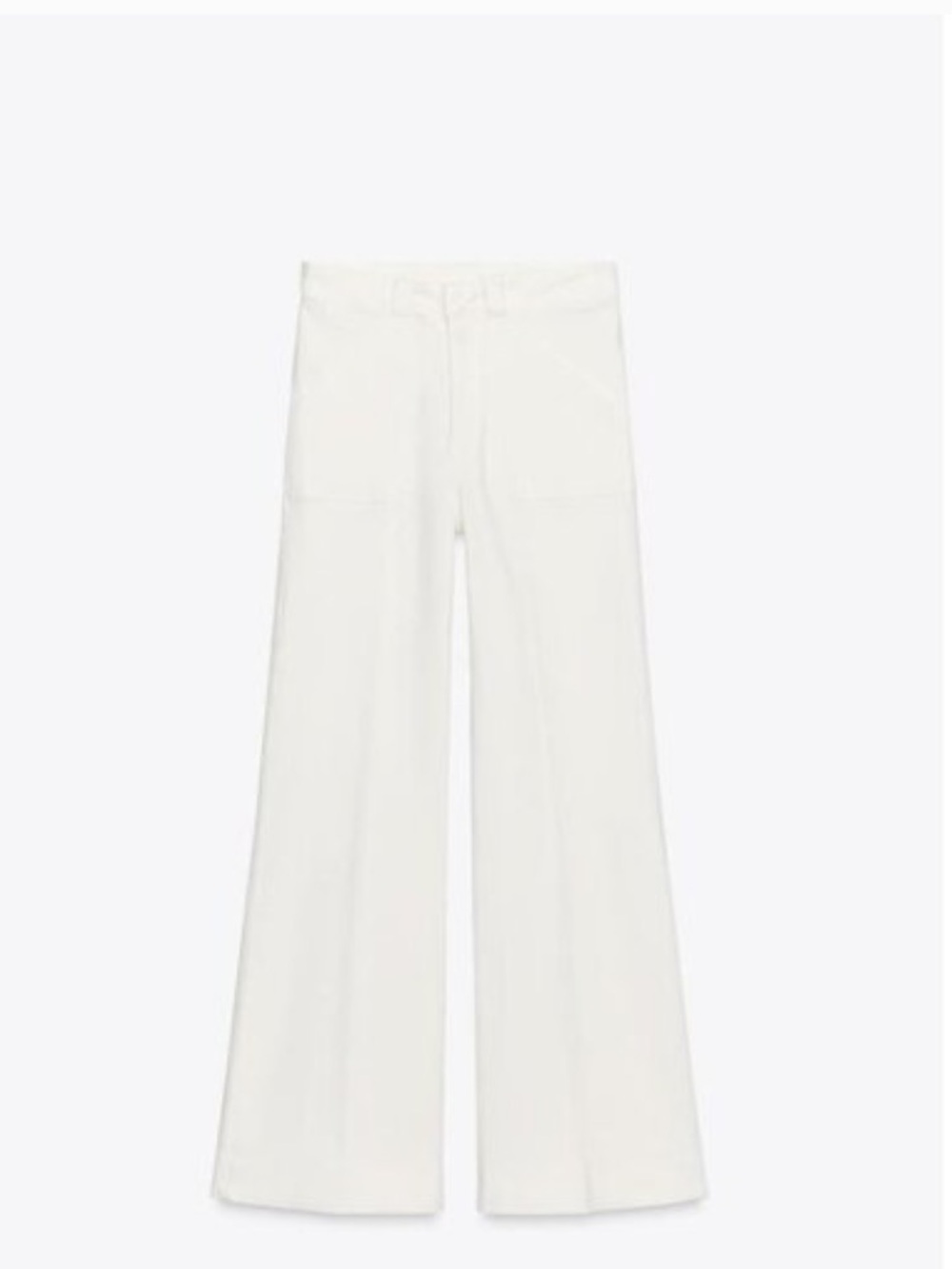Zara NWT white high rise full length jeans 5474/052 - Picture 2 of 6